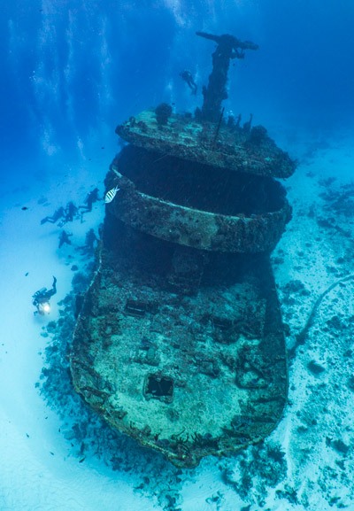 épave de bateau au mexique