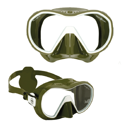 Masque mono-verre Plazma vert olive