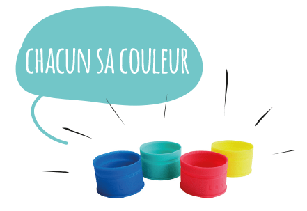 Déflecteurs interchangeables de couleurs différentes