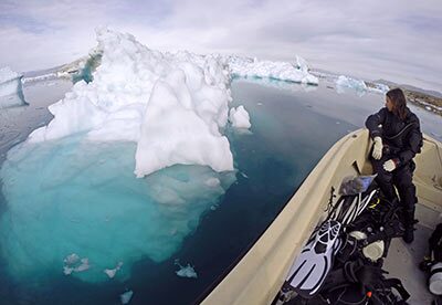 icebergs bateau