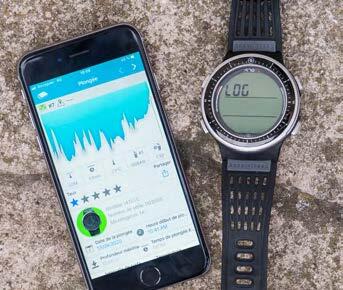 montre ordinateur Aqua Lung et téléphone