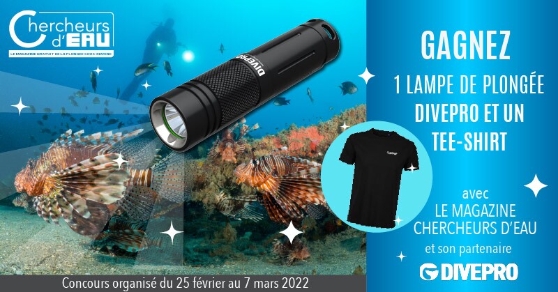 jeu pour gagner une lampe de plongée