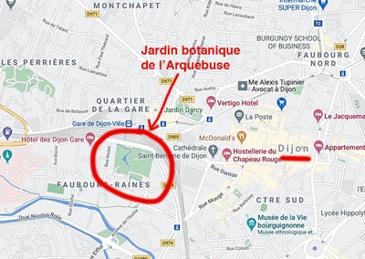 plan jardin botanique dijon