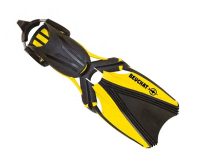 Palme articulée jaune et noire beuchat