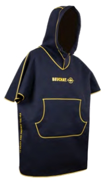 Poncho à capuche en néoprene
