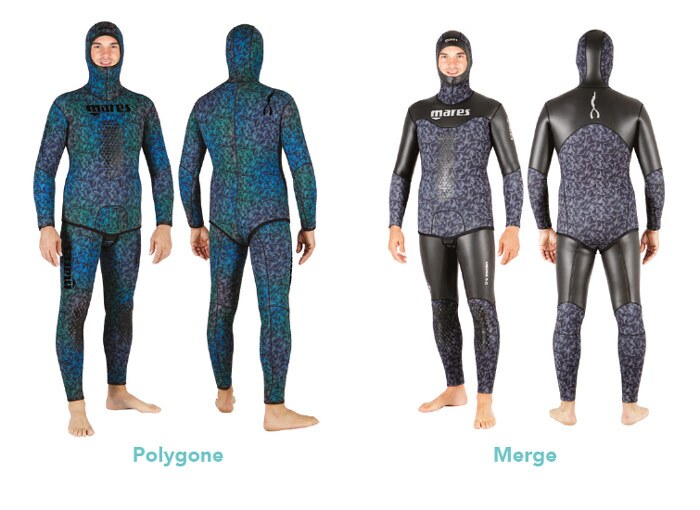 combinaison plongée camoufflage polygone et Merge pour homme