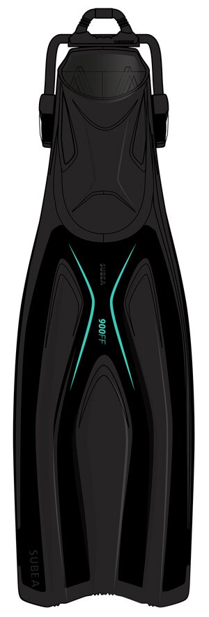 Palmes chaussantes SCD 900 réglables noires
