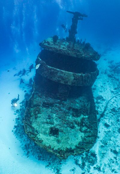 épave de bateau au mexique
