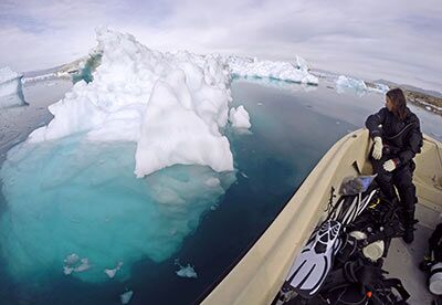 icebergs bateau